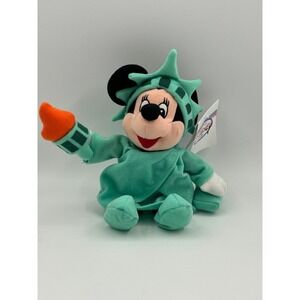 Disney Minnie Mouse Statue of Liberty Bean Bag Plush Toy